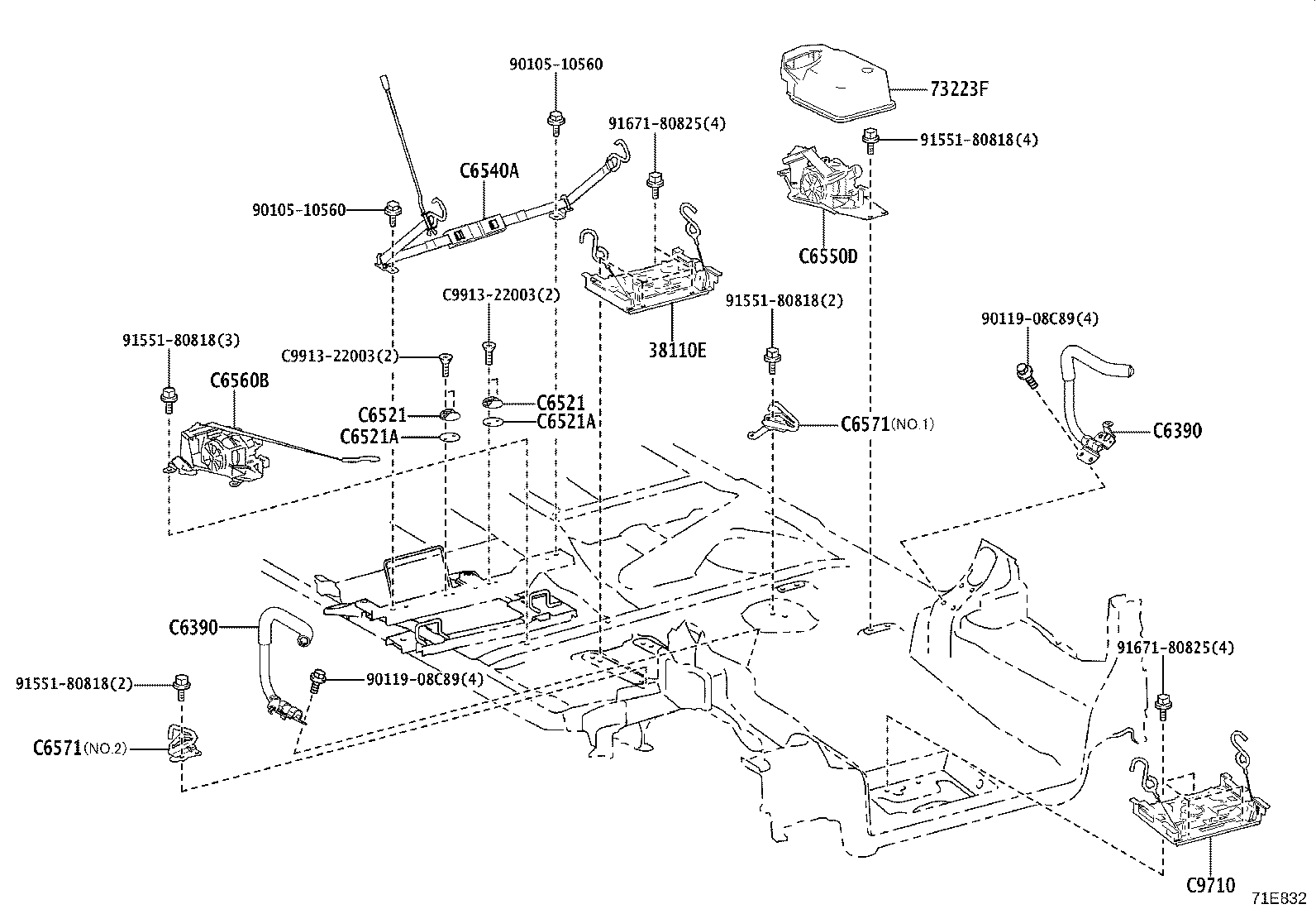 C9010-52020 ARM ASSY, POWER LIFT product image
