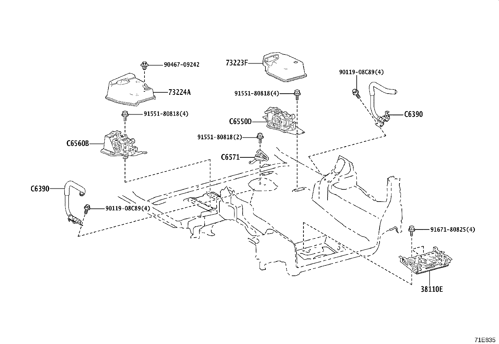 C9010-52020 ARM ASSY, POWER LIFT product image