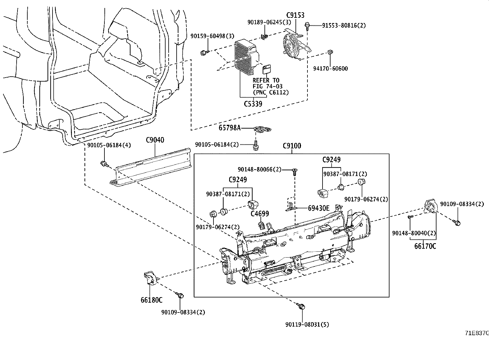 C9010-52020 ARM ASSY, POWER LIFT product image