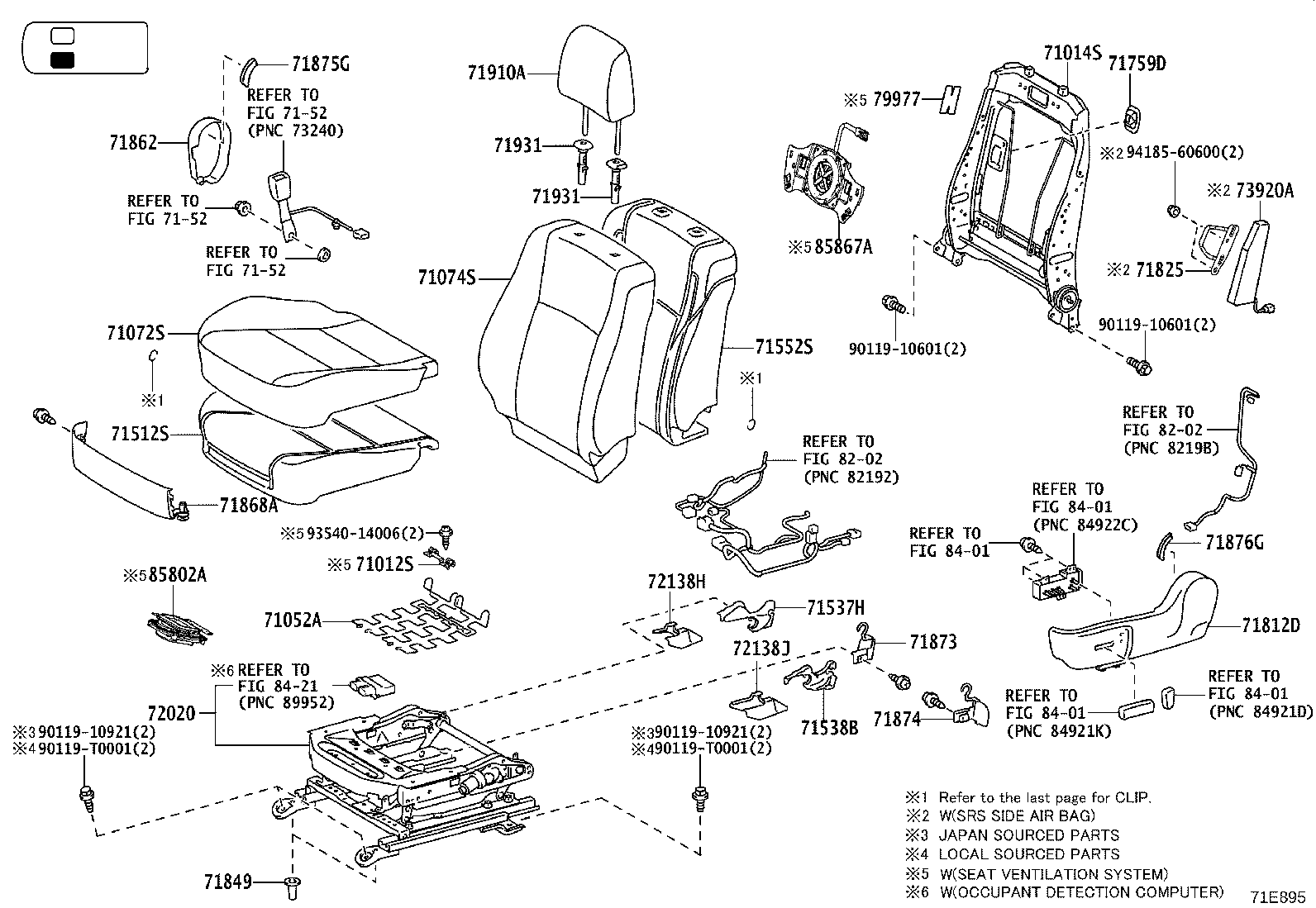 79101-0K720 FRAME SUB-ASSY, NO.1 SEAT CUSHION, RH product image