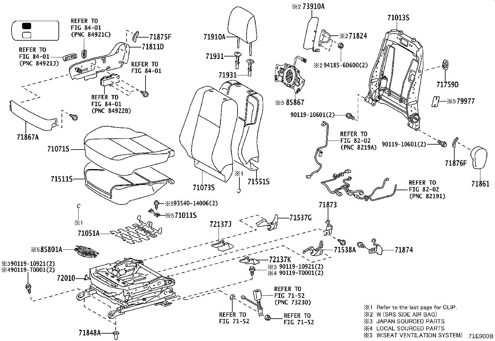 79101-0K720 FRAME SUB-ASSY, NO.1 SEAT CUSHION, RH product image