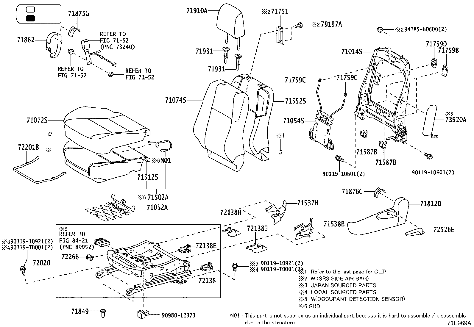 Thumbnail 2 for 71073-YPC70-C0