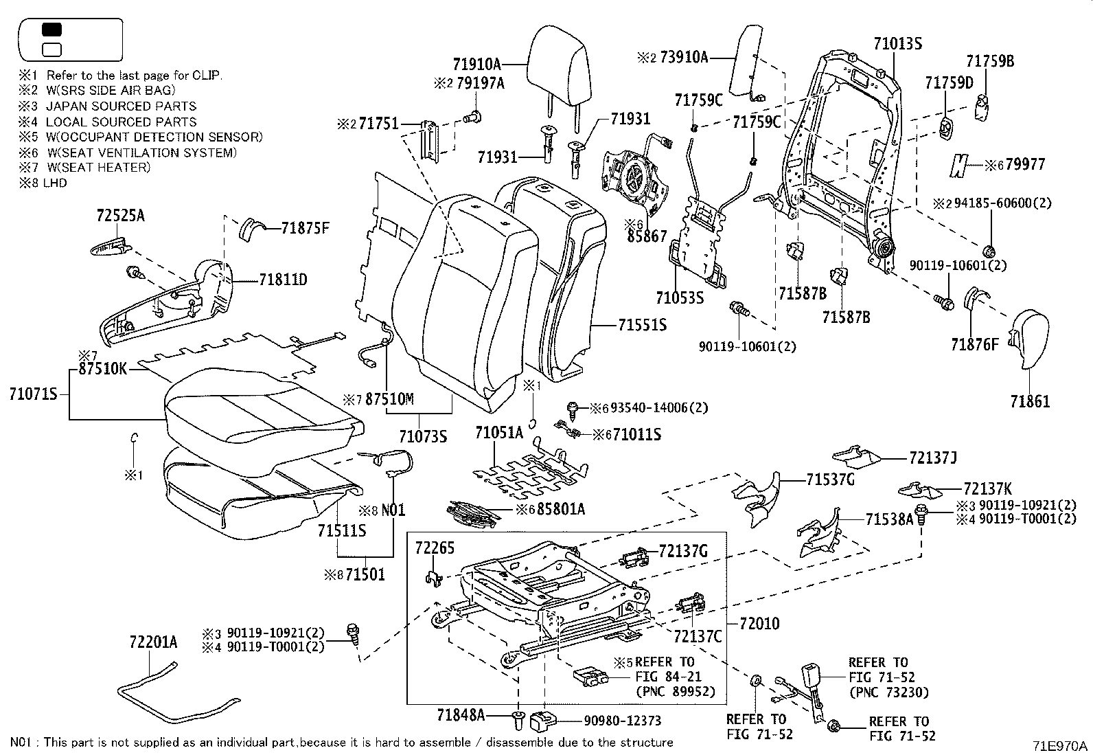 Thumbnail 8 for 71073-YPC70-C0
