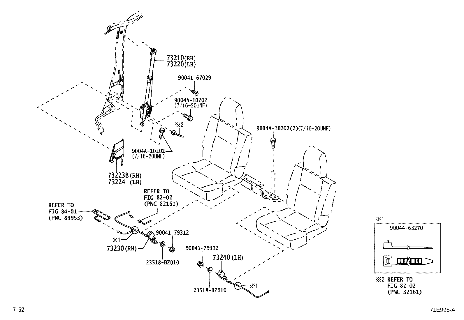 73223-BZ100-B0 COVER, FRONT SEAT BELT RETRACTOR, RH product image