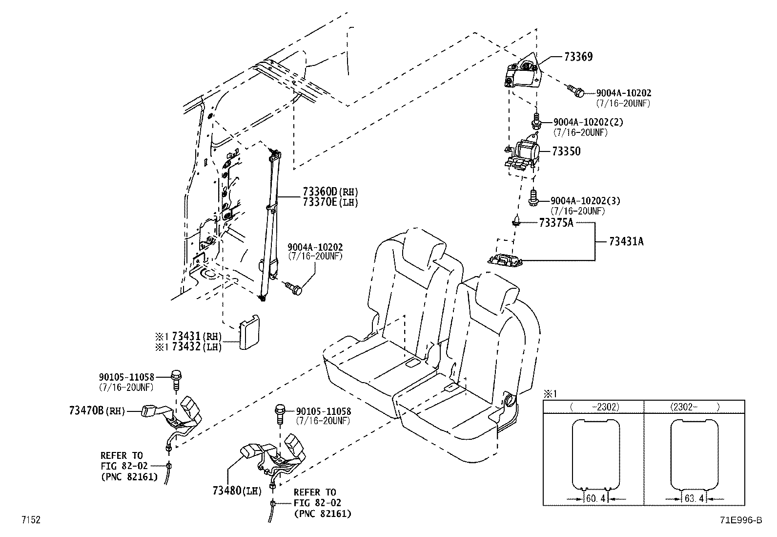 73223-BZ100-B0 COVER, FRONT SEAT BELT RETRACTOR, RH product image