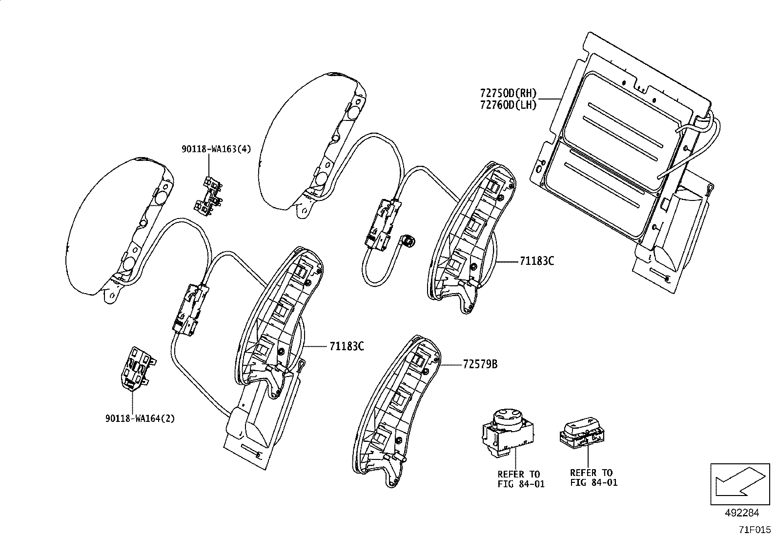 71071-WAA18 COVER, FRONT SEAT CUSHION, RH(FOR SEPARATE TYPE) product image