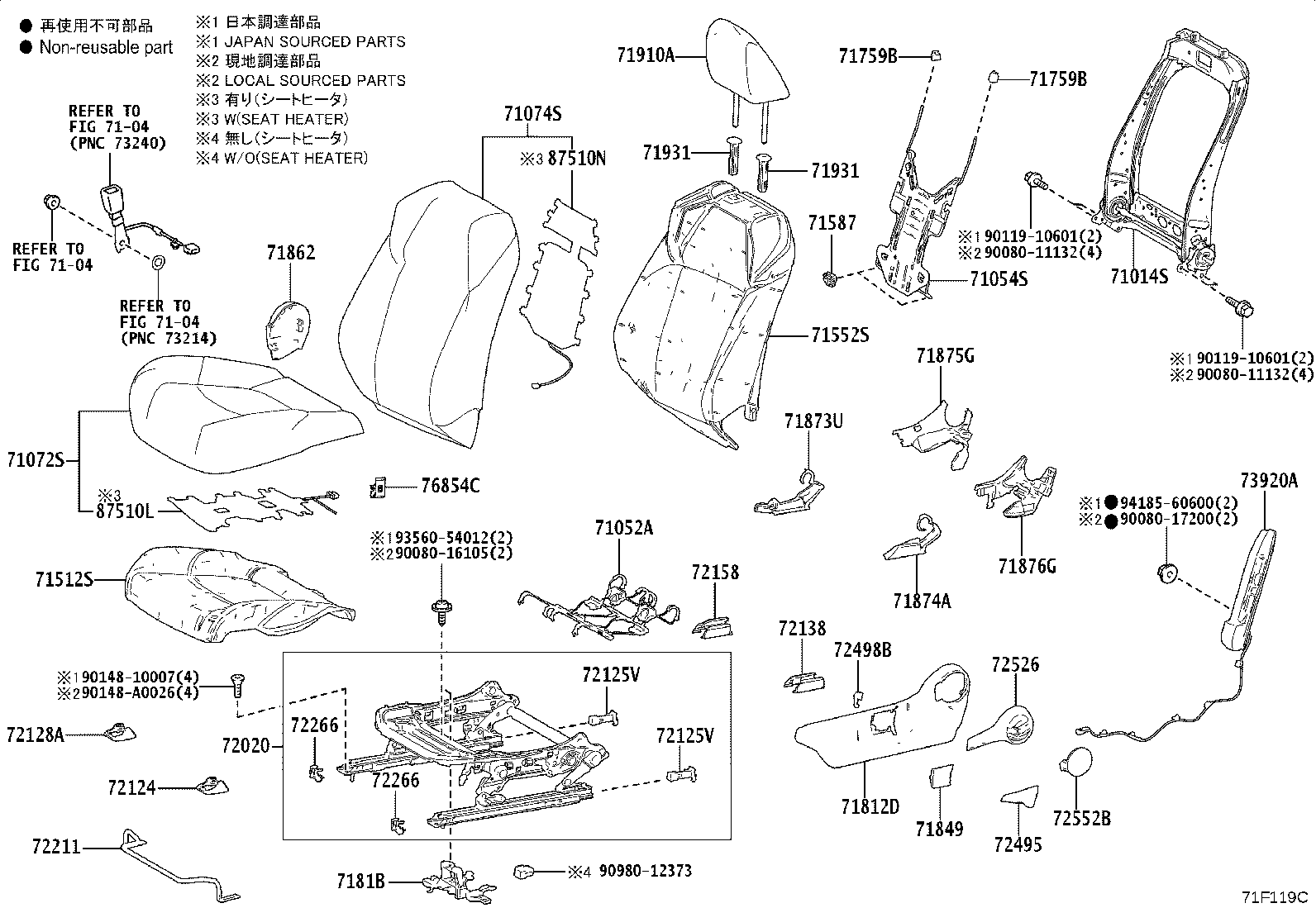 Thumbnail 4 for 71073-0A520-C2