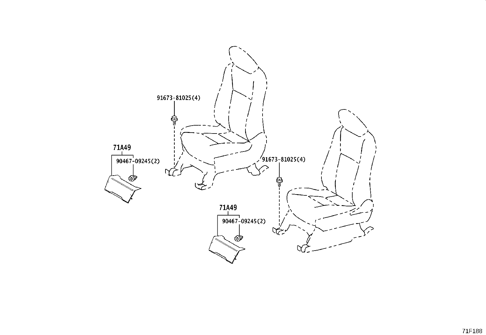 71512-VT020 Toyota Reference Part product image
