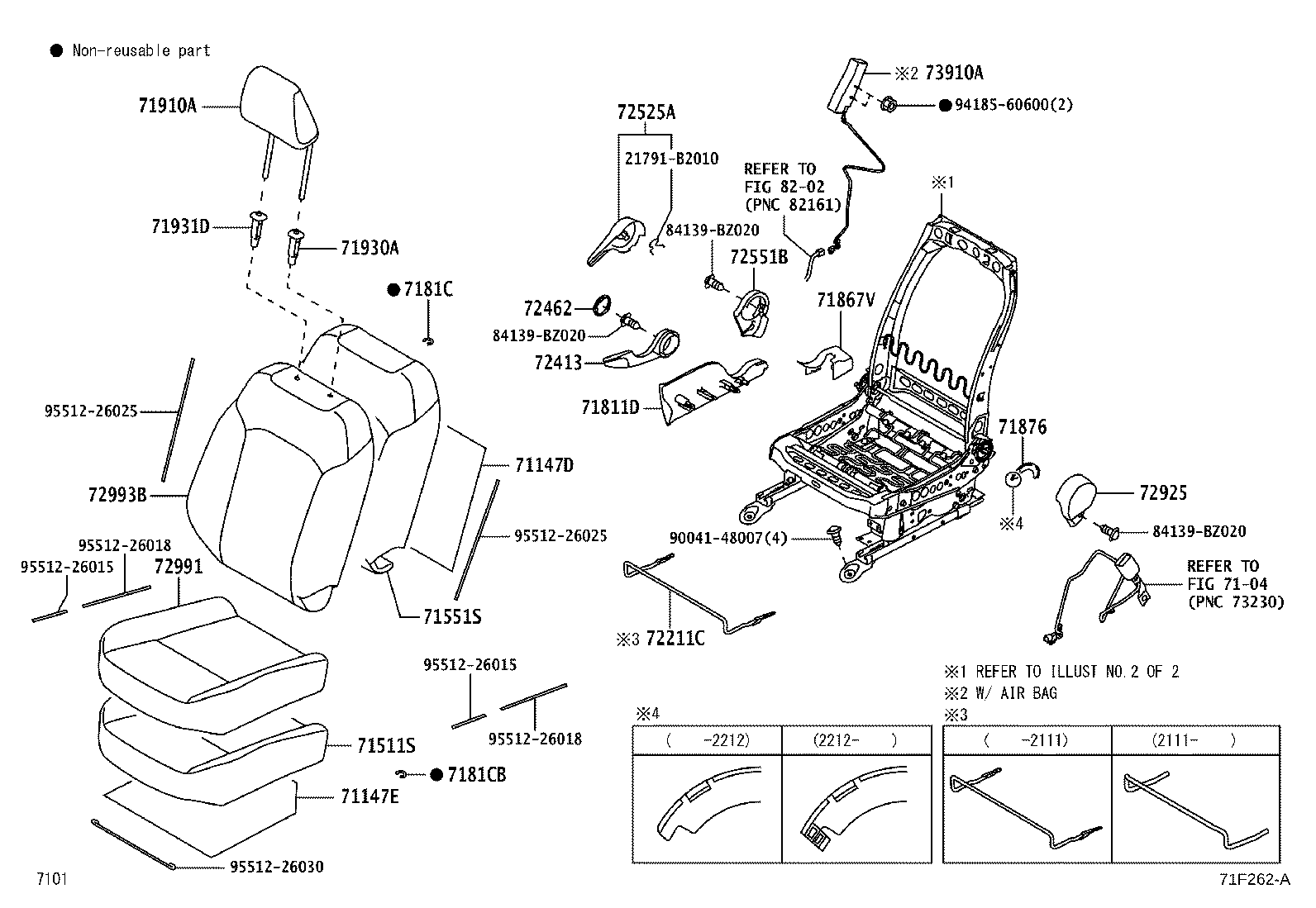 Toyota 71072-BZP91-C3 COVER, FRONT SEAT CUSHION, LH