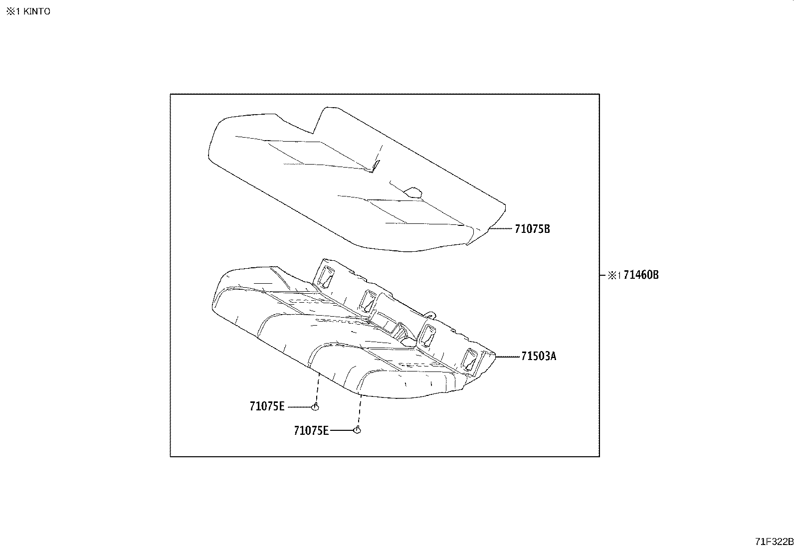 71503-47320 PAD SUB-ASSY, REAR SEAT CUSHION product image