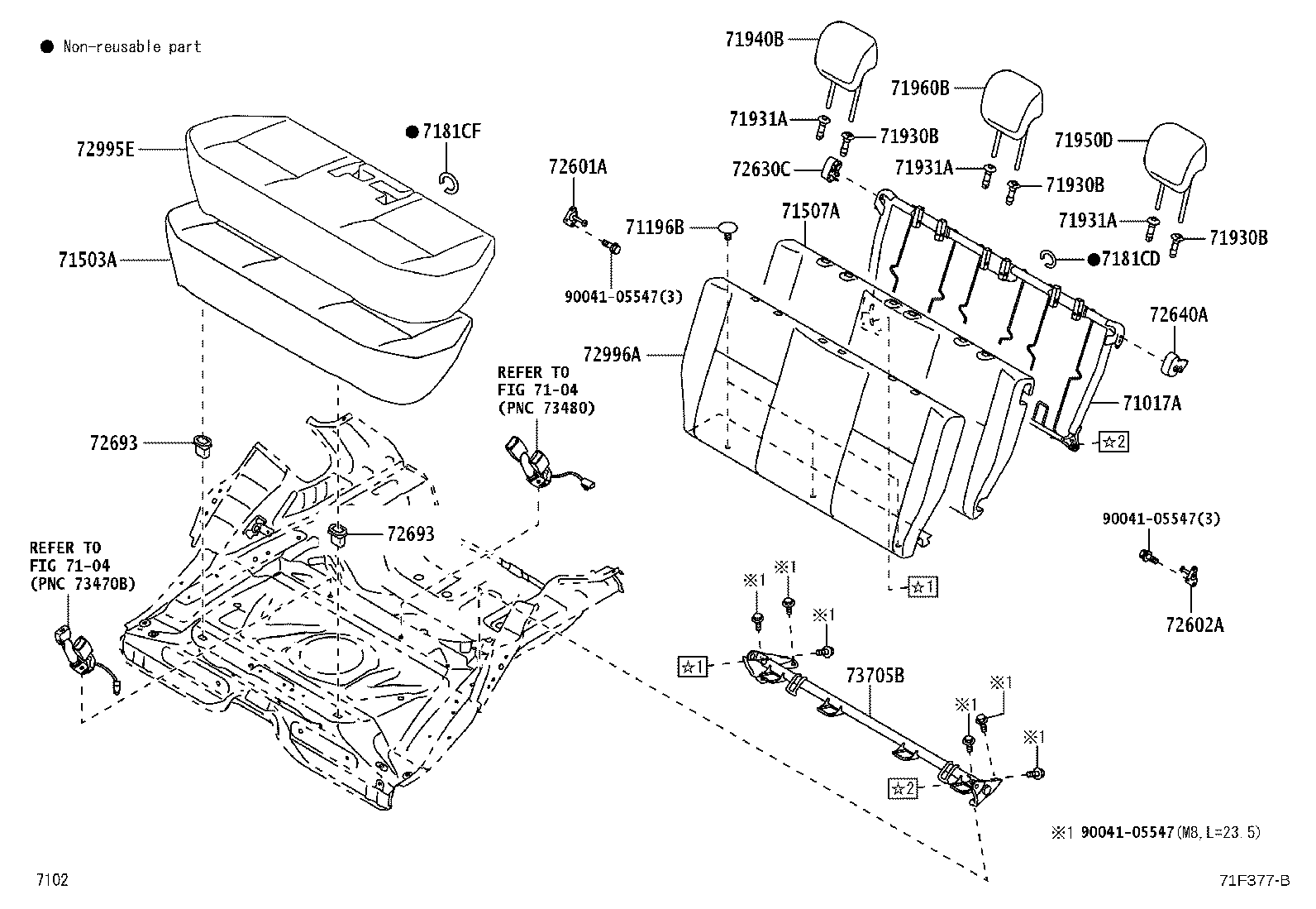 71075-BZP70-C1 COVER, REAR SEAT CUSHION product image