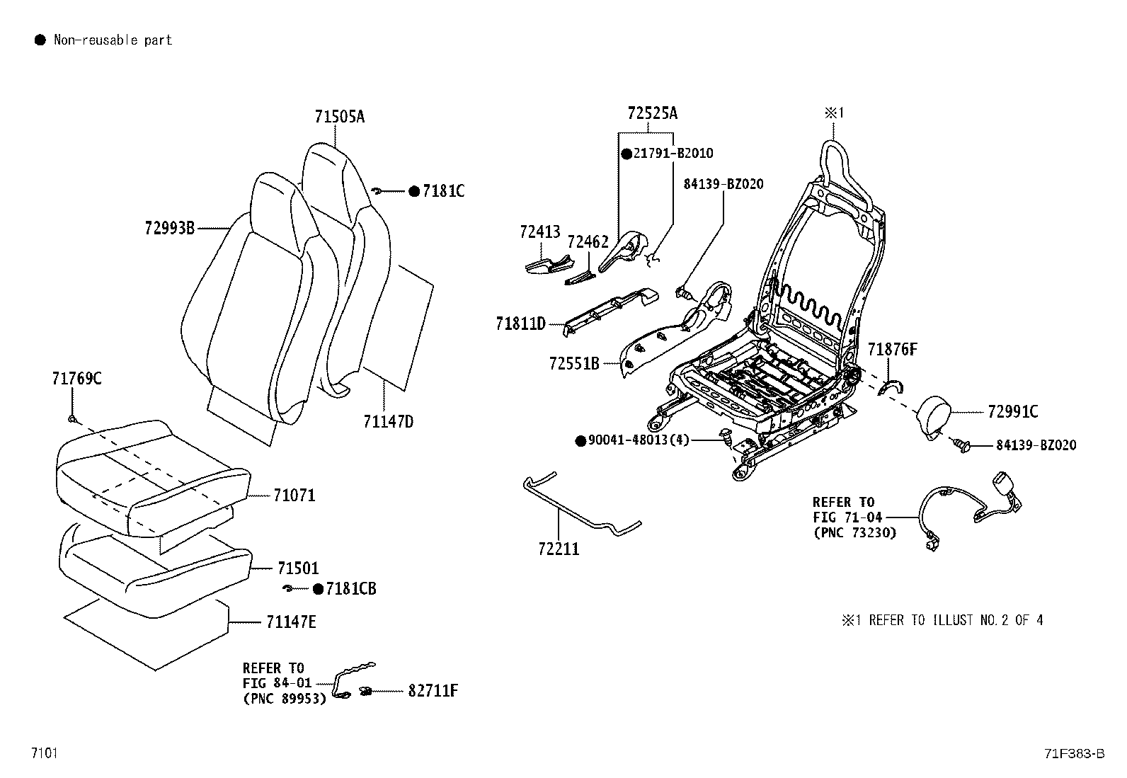 71502-BZ580 PAD SUB-ASSY, FRONT SEAT CUSHION, LH product image