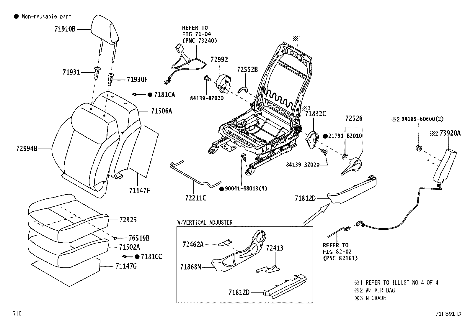 71502-BZ580 PAD SUB-ASSY, FRONT SEAT CUSHION, LH product image