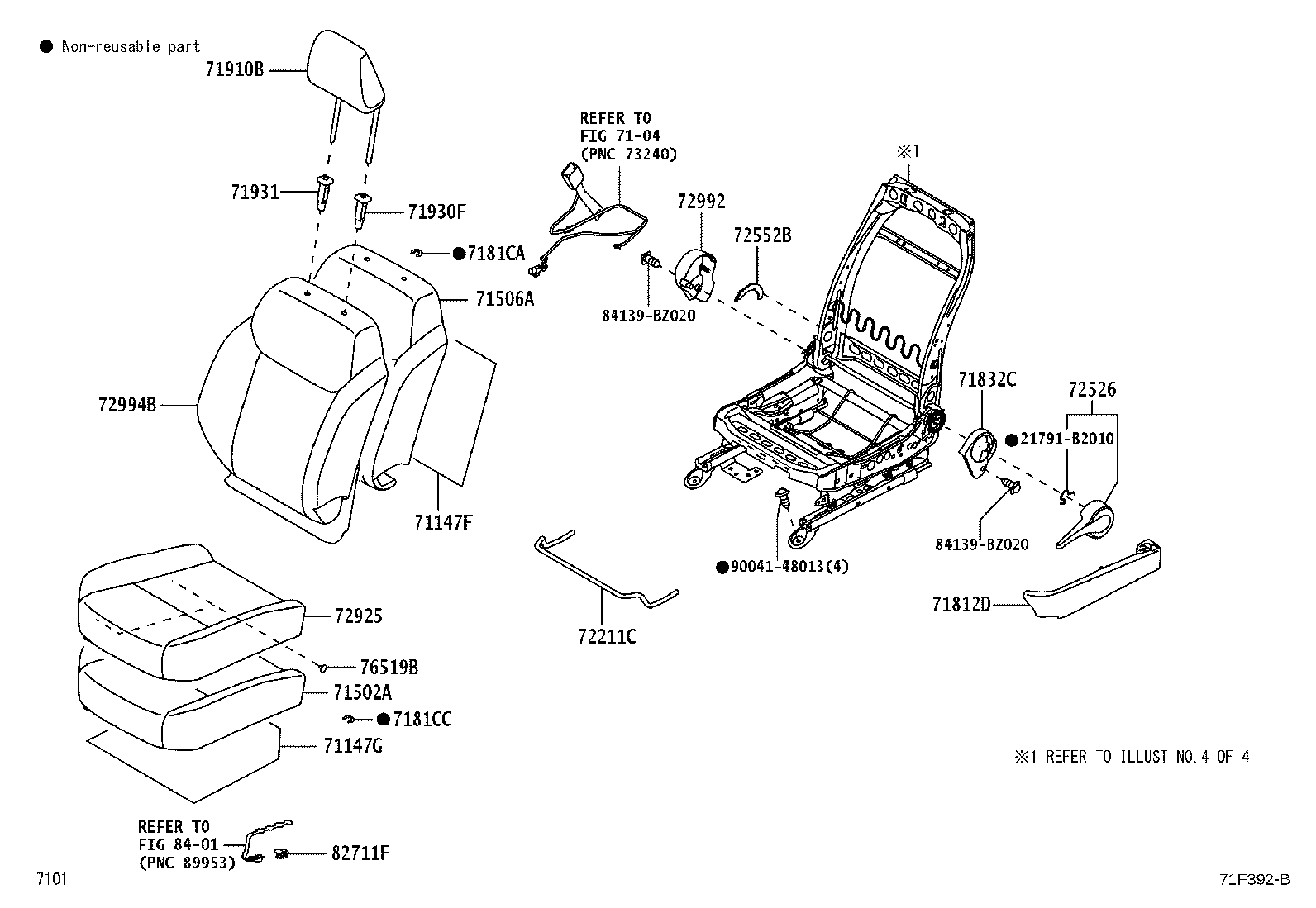 71502-BZ580 PAD SUB-ASSY, FRONT SEAT CUSHION, LH product image