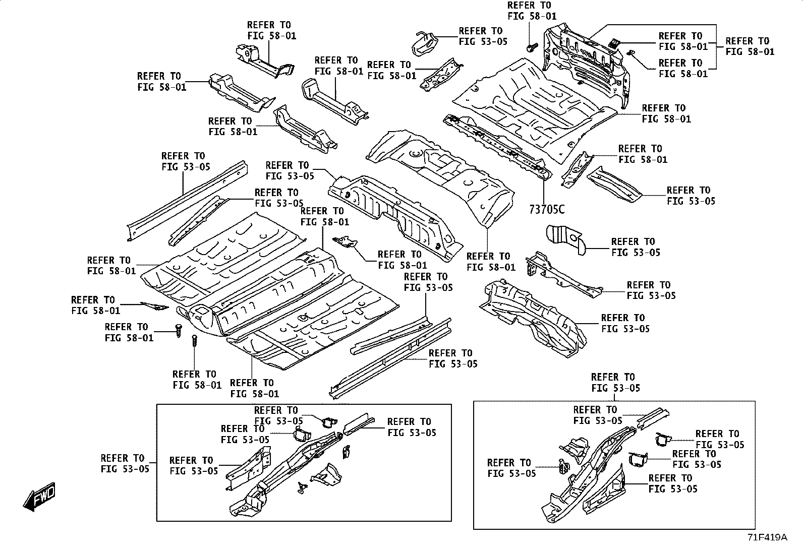 71017-WC012 FRAME SUB-ASSY, REAR SEAT BACK, RH product image