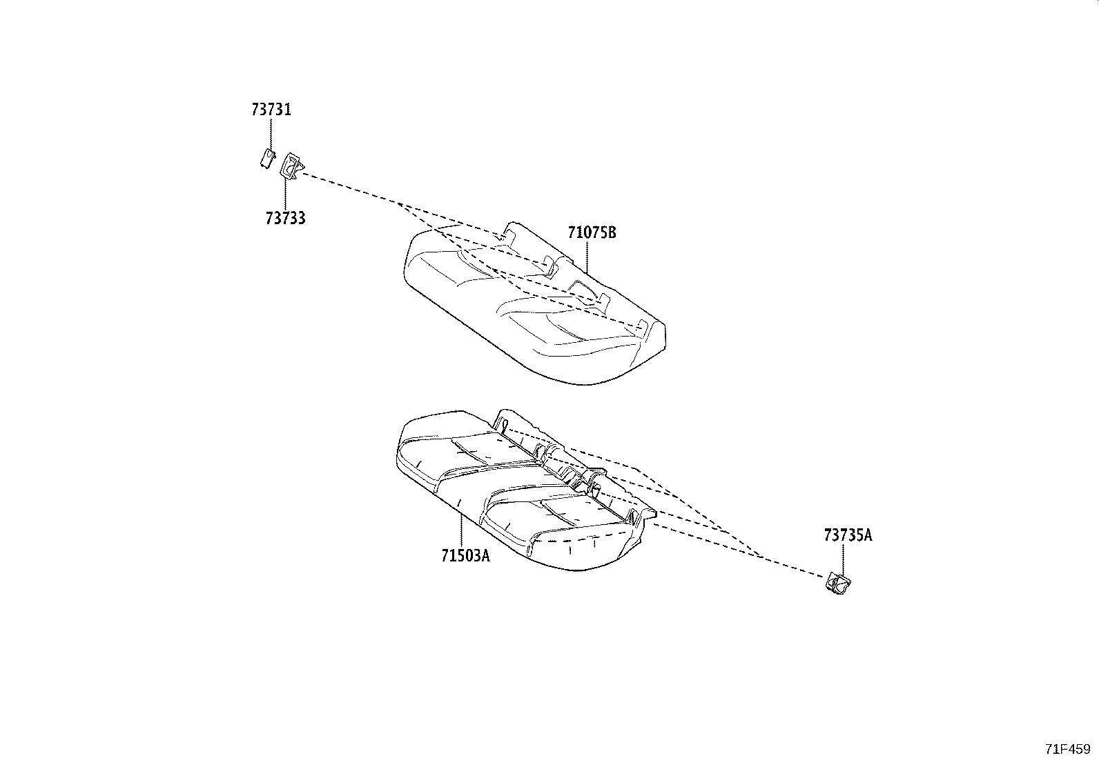 73705-0A130 BRACKET SUB-ASSY, CHILD RESTRAINT SEAT ANCHOR, INNER product image