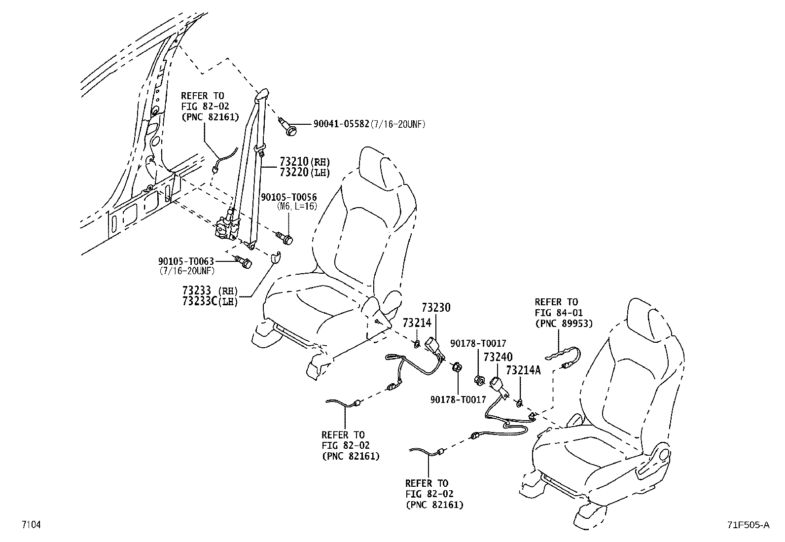73230-BZF70-C0 BELT ASSY, FRONT SEAT INNER, LH product image