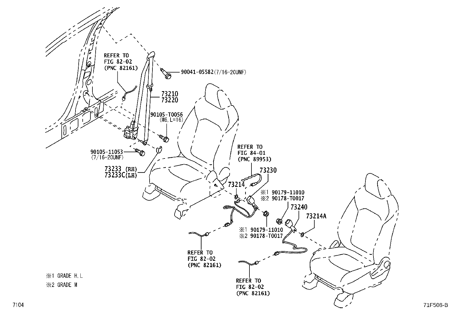 73230-BZF70-C0 BELT ASSY, FRONT SEAT INNER, LH product image