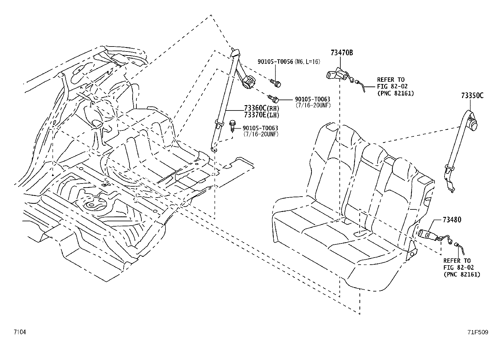73230-BZF70-C0 BELT ASSY, FRONT SEAT INNER, LH product image