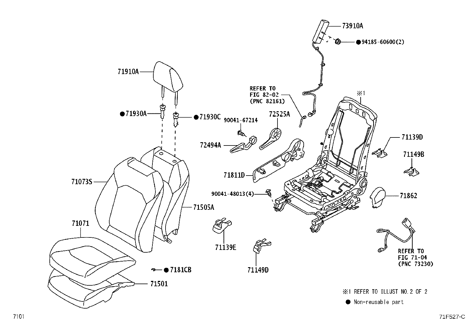 71121-BZ190 BRACKET, FRONT SEAT CUSHION, LH product image