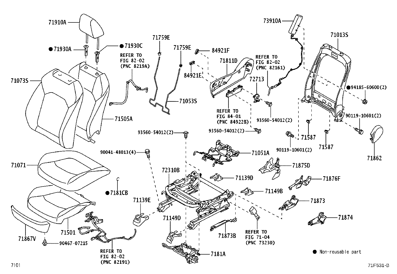 71121-BZ190 BRACKET, FRONT SEAT CUSHION, LH product image