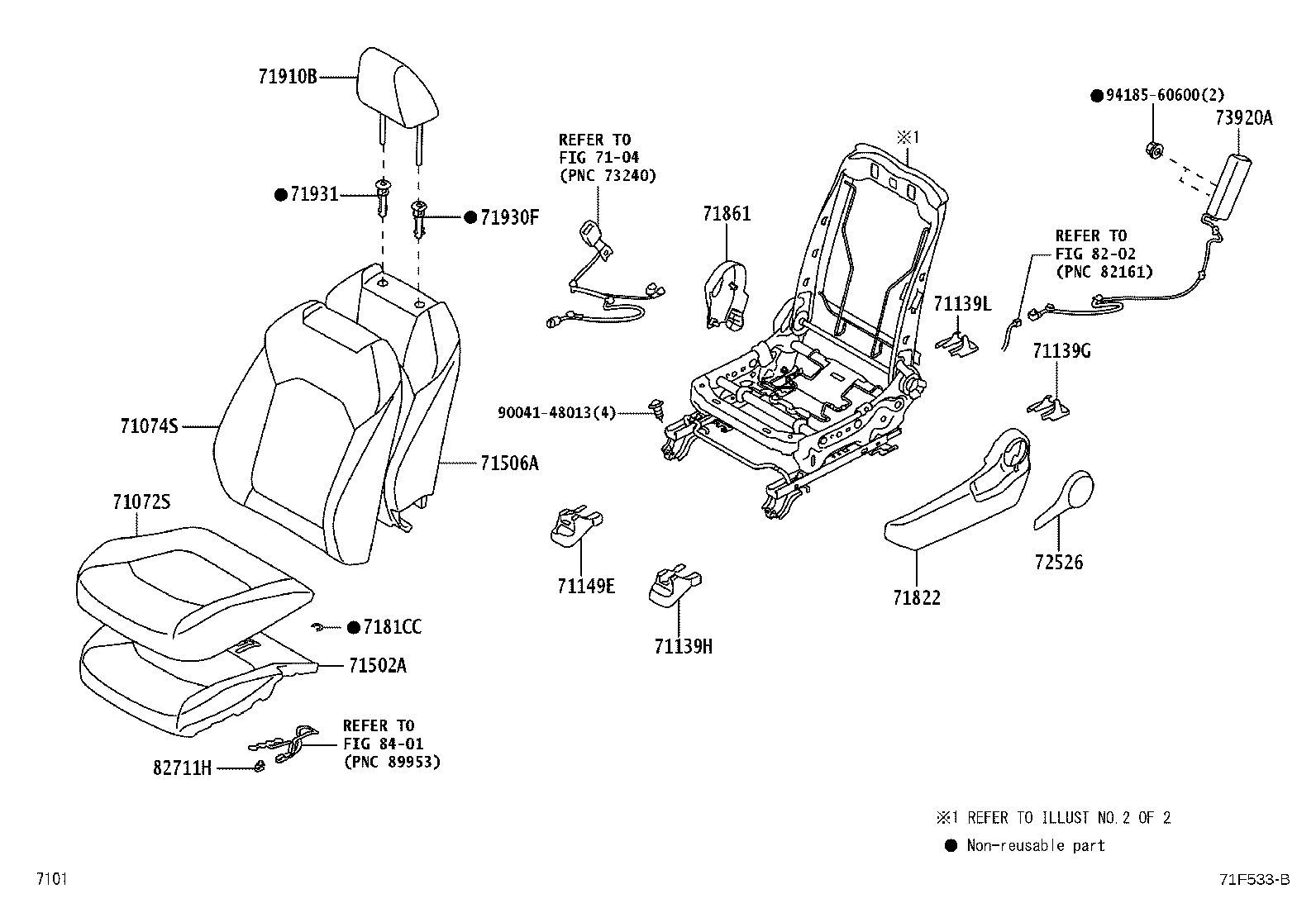 71121-BZ190 BRACKET, FRONT SEAT CUSHION, LH product image