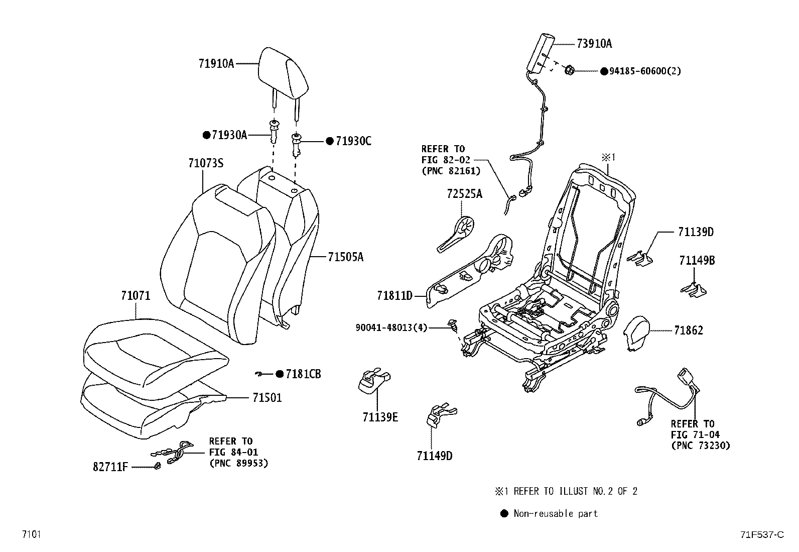 71121-BZ190 BRACKET, FRONT SEAT CUSHION, LH product image