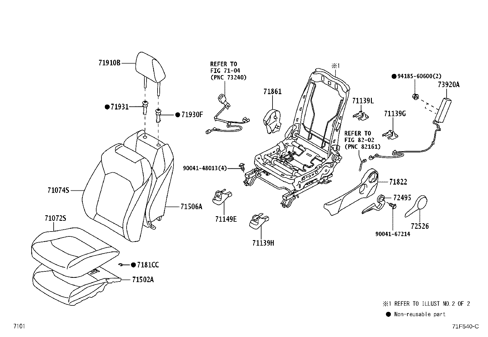71121-BZ190 BRACKET, FRONT SEAT CUSHION, LH product image