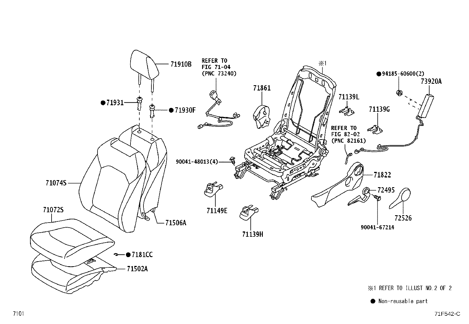 71121-BZ190 BRACKET, FRONT SEAT CUSHION, LH product image