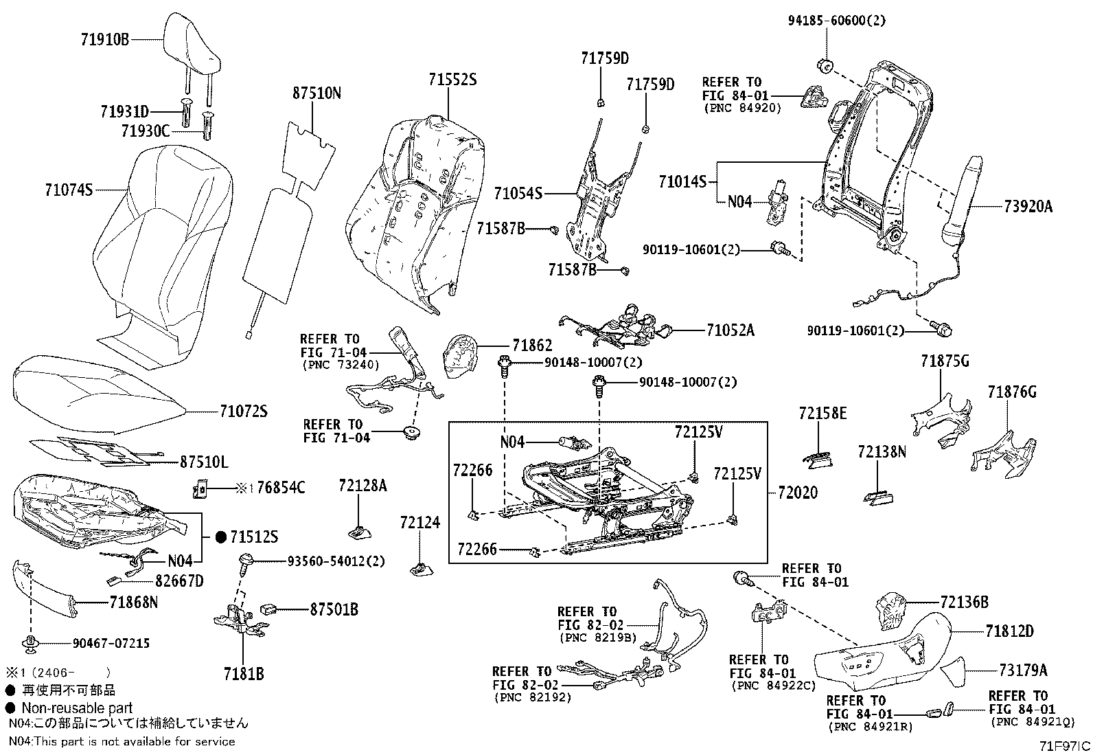 71014-30D90 FRAME SUB-ASSY, FRONT SEAT BACK, LH product image