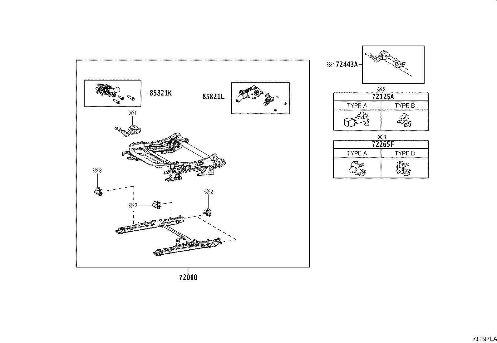 71512-F4100 PAD, FRONT SEAT CUSHION, LH (FOR SEPARATE TYPE) product image