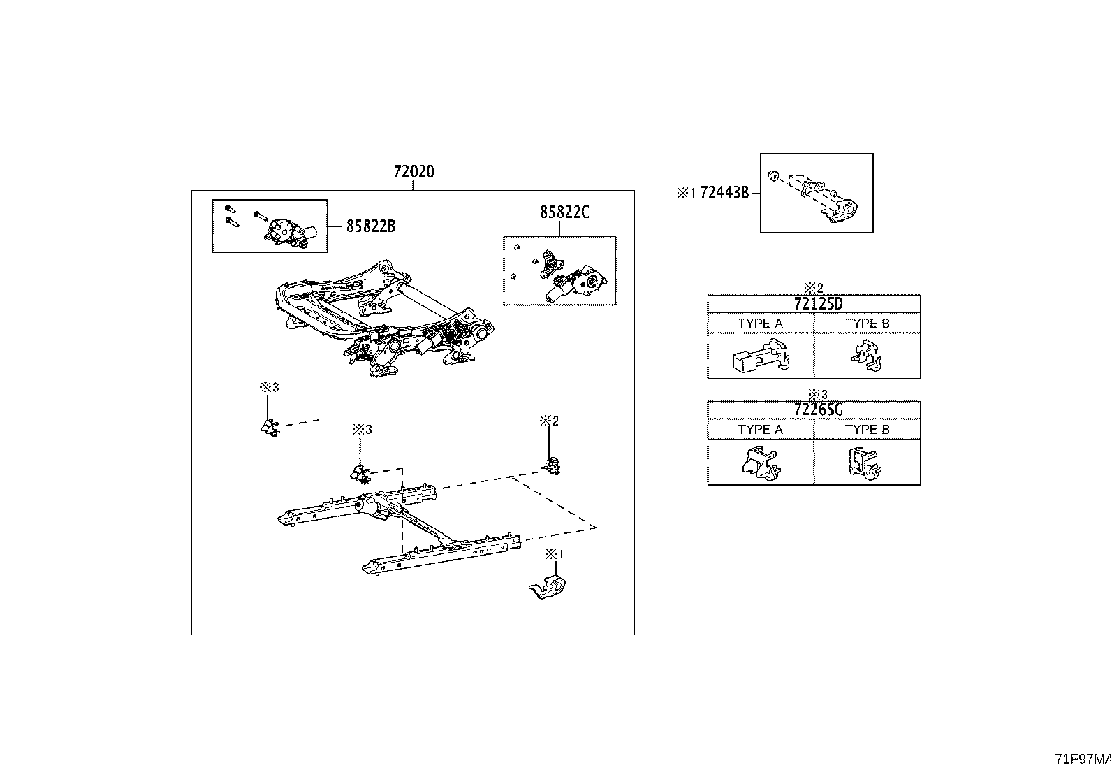 71512-F4100 PAD, FRONT SEAT CUSHION, LH (FOR SEPARATE TYPE) product image