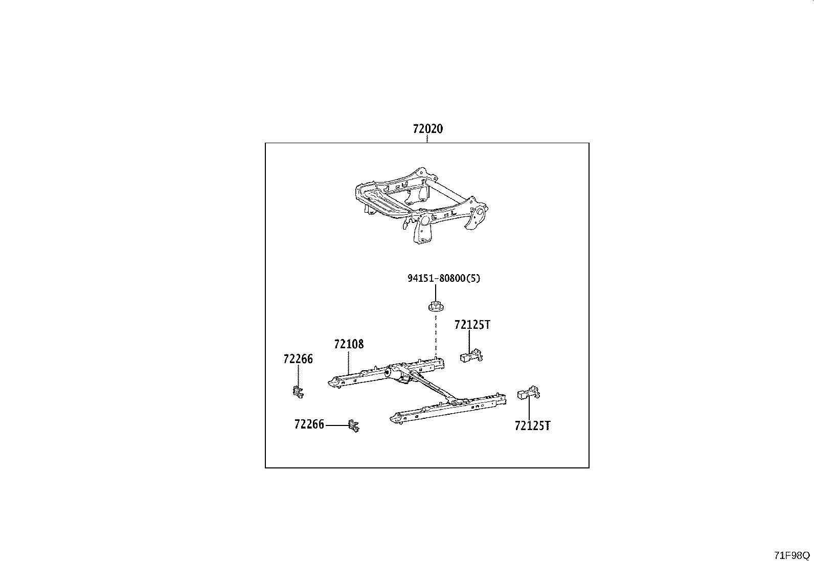 71501-42130 PAD, FRONT SEAT CUSHION, RH(FOR SEPARATE TYPE) product image