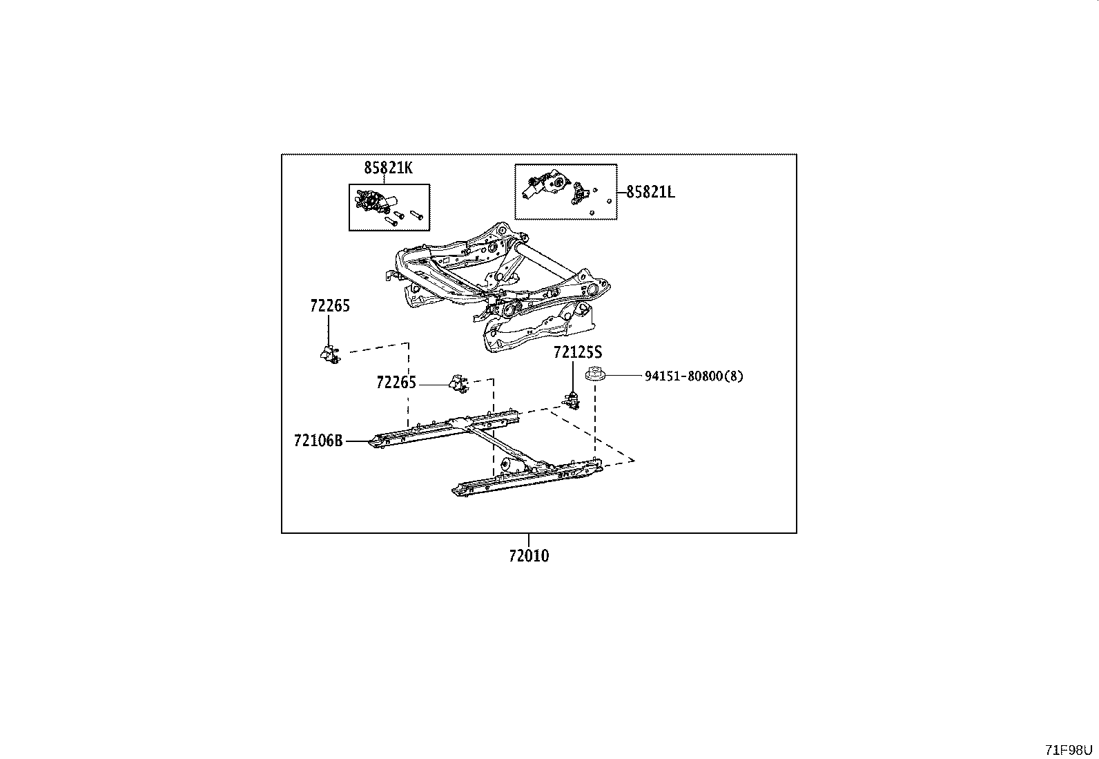 71501-42130 PAD, FRONT SEAT CUSHION, RH(FOR SEPARATE TYPE) product image