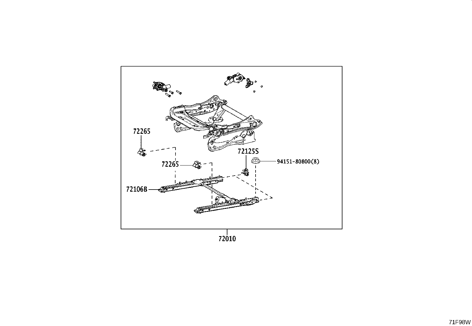 71501-42130 PAD, FRONT SEAT CUSHION, RH(FOR SEPARATE TYPE) product image