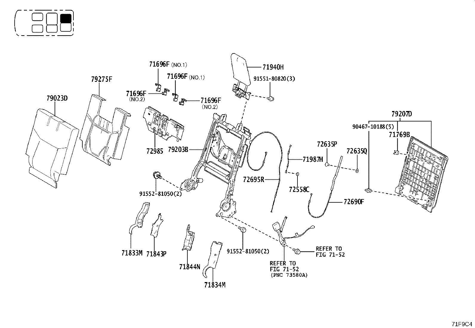 71075-60W50-C4 Toyota Reference Part product image