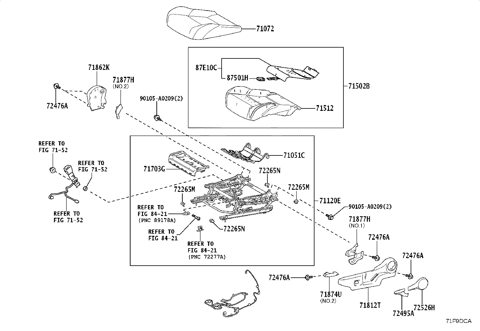 Toyota 71014-AK030 Genuine Toyota Part