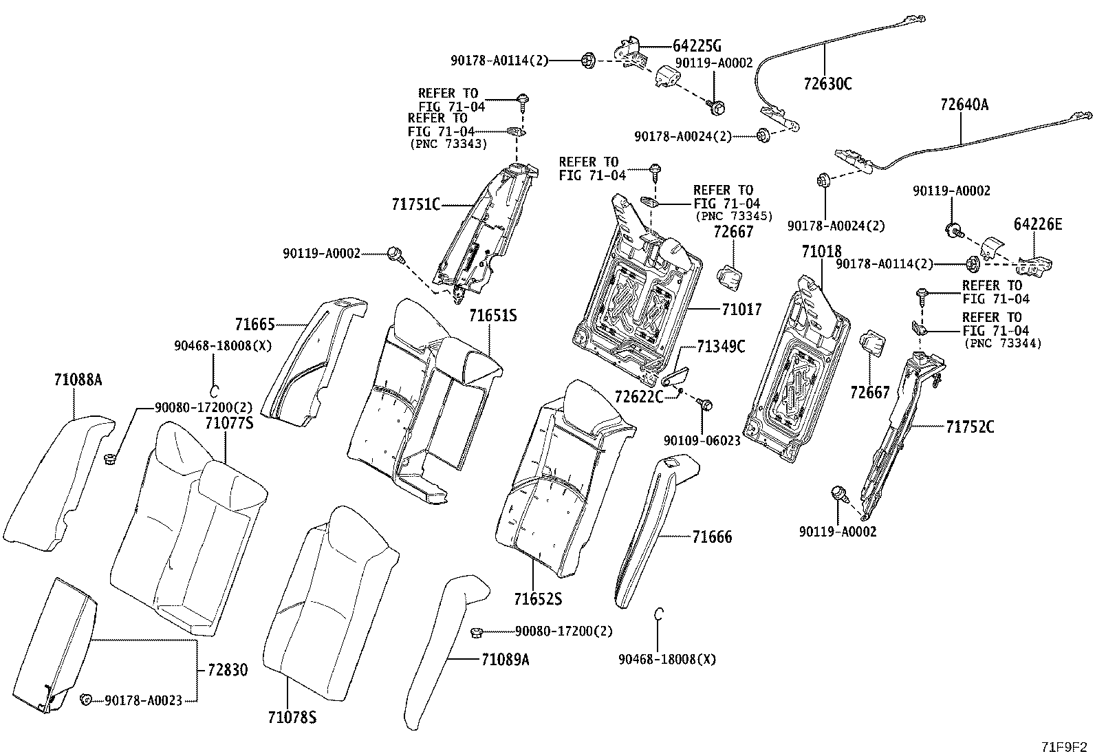 71503-AQ020 PAD SUB-ASSY, REAR SEAT CUSHION product image