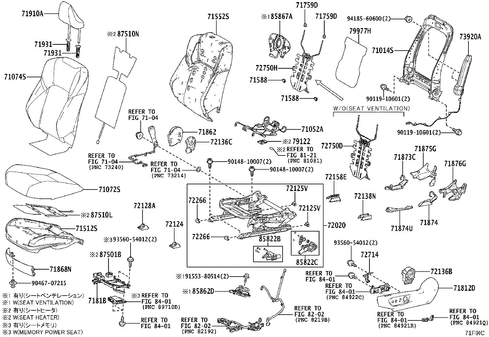 71074-30W60-E2 COVER, FRONT SEAT BACK, LH(FOR SEPARATE TYPE) product image