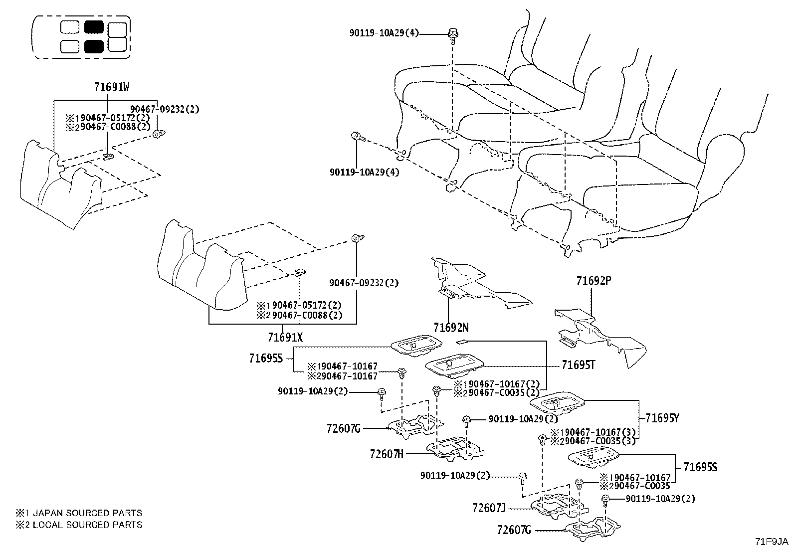 71017-0G050 Toyota Reference Part product image