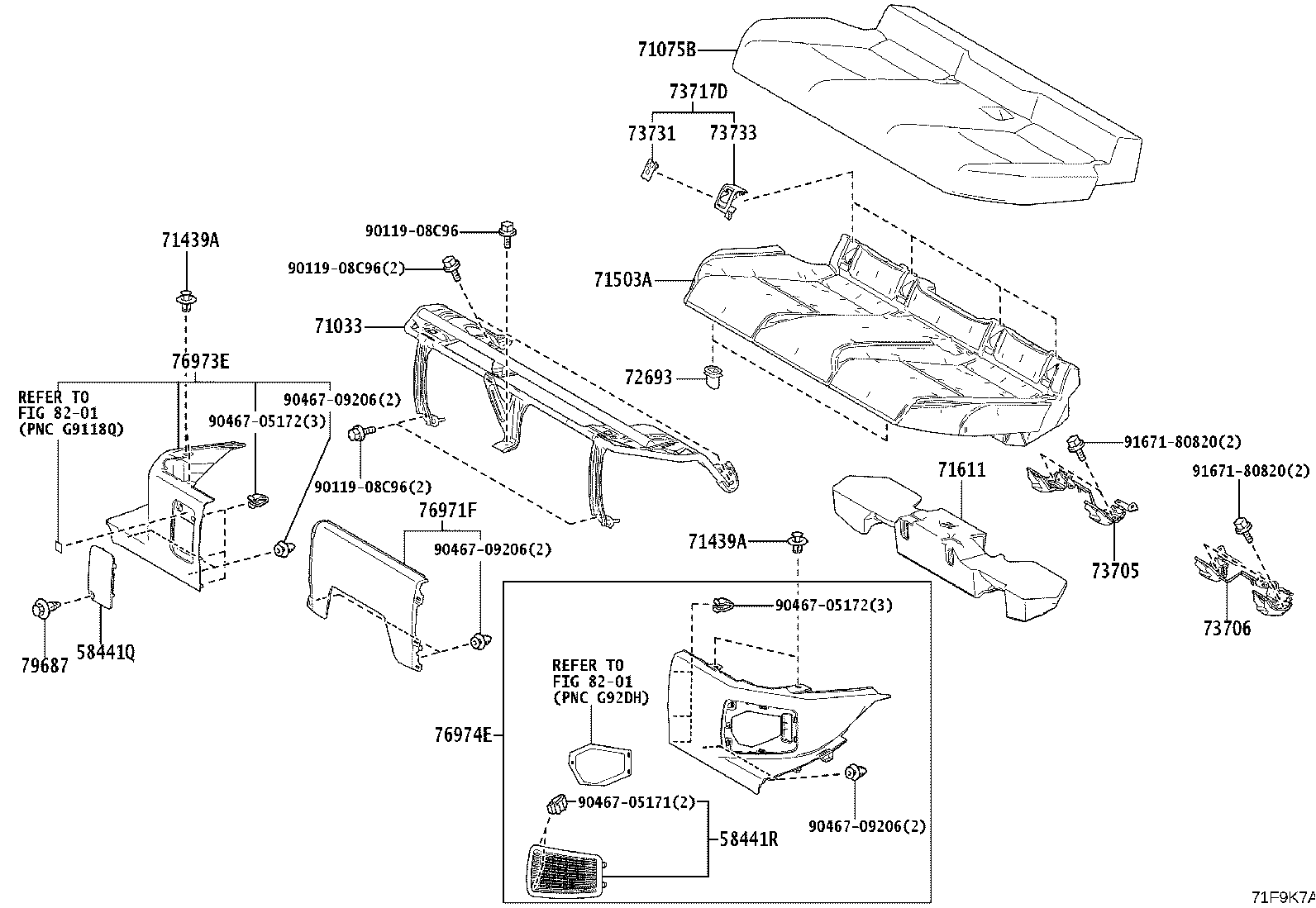 82711-2A730 CLAMP, WIRING HARNESS product image