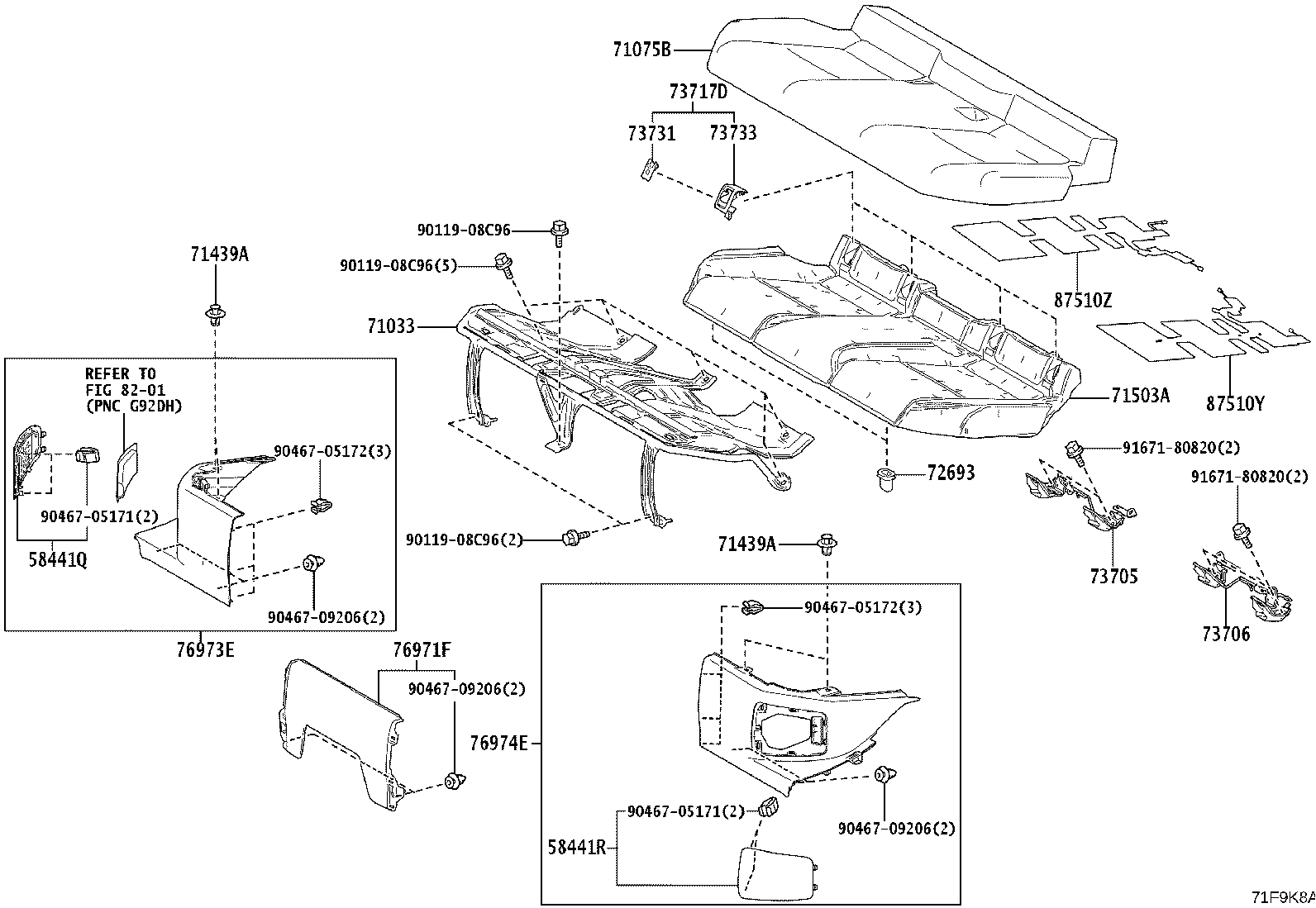 82711-2A730 CLAMP, WIRING HARNESS product image