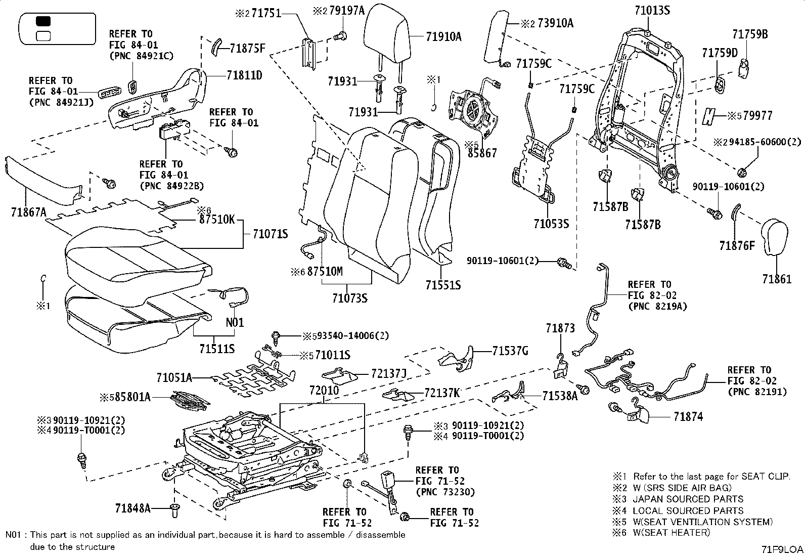 71502-0K291 PAD SUB-ASSY, FRONT SEAT CUSHION, LH product image