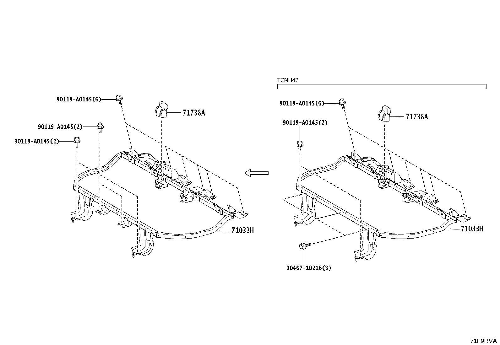 Thumbnail 3 for 71955-0C010-C1