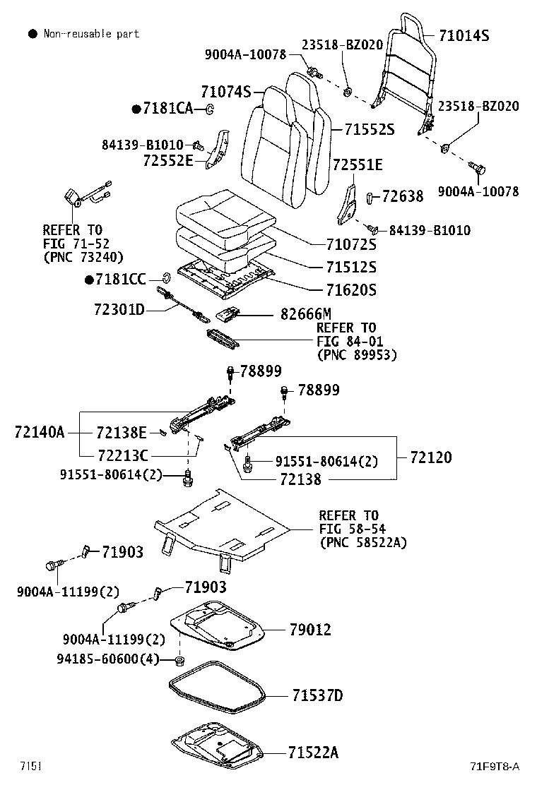 58435-BZ030 PROTECTOR, FRONT SEAT CUSHION EDGE, RH product image