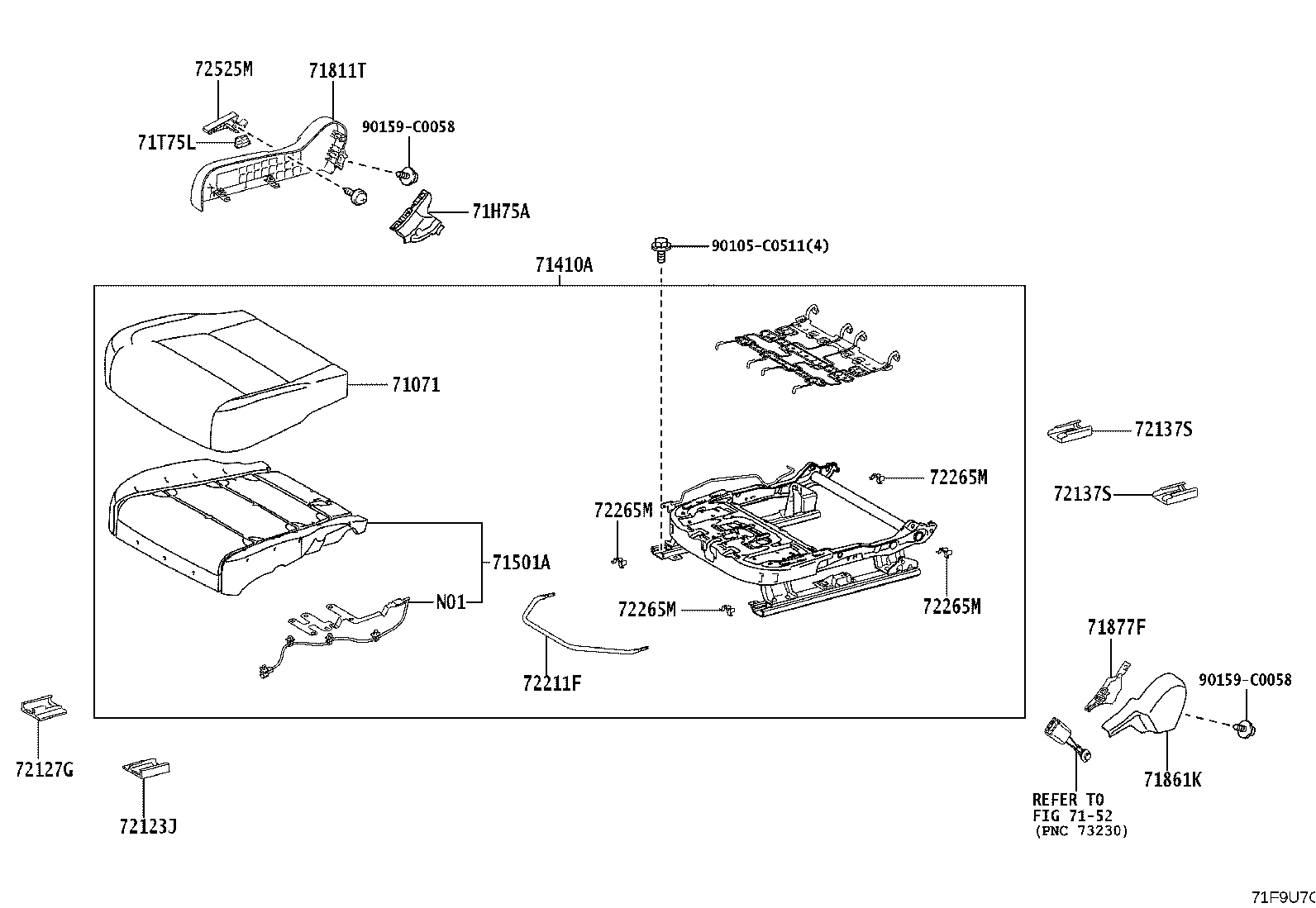 71071-YL070-F2 Toyota Reference Part product image