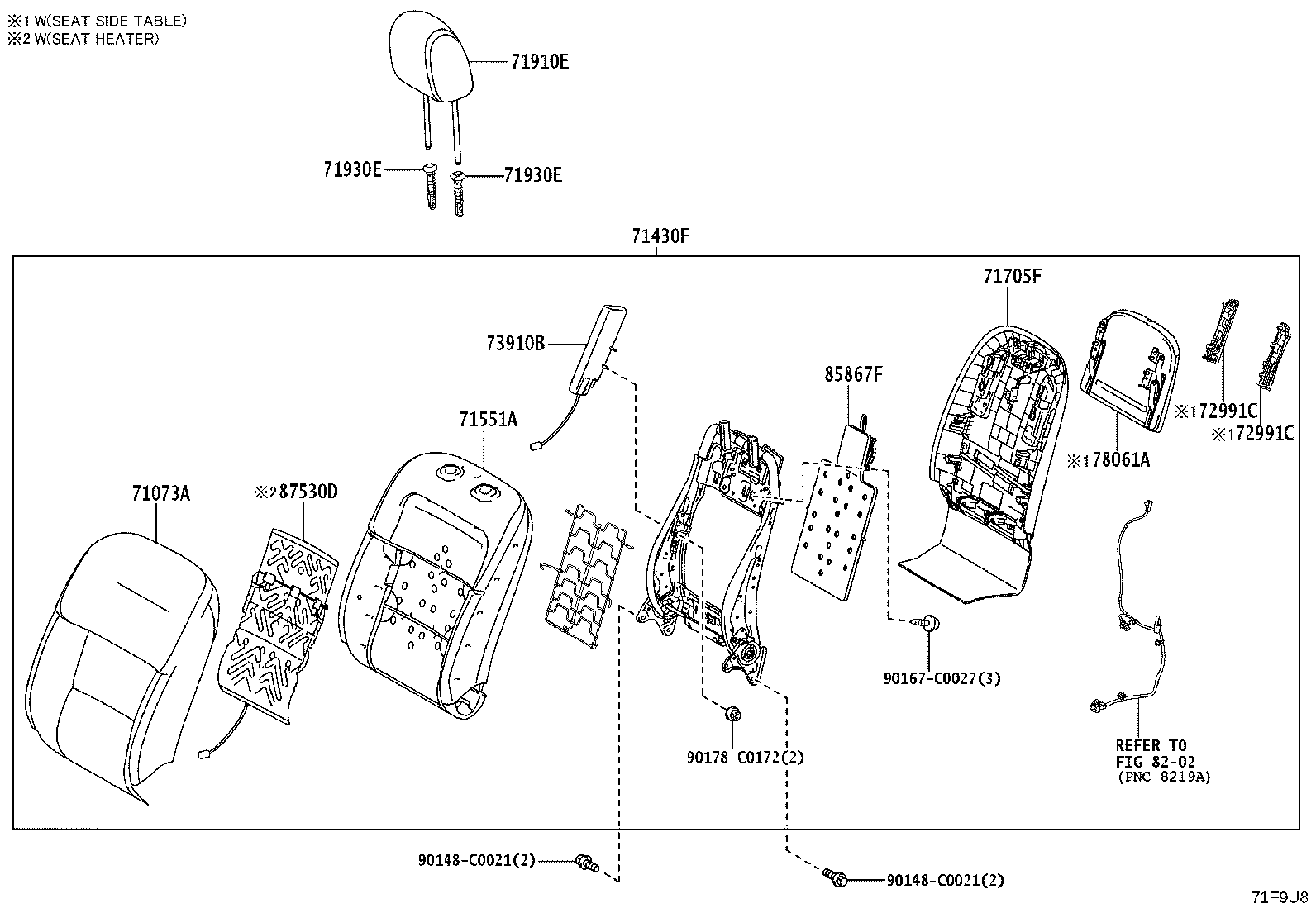 71071-YL070-F2 Toyota Reference Part product image