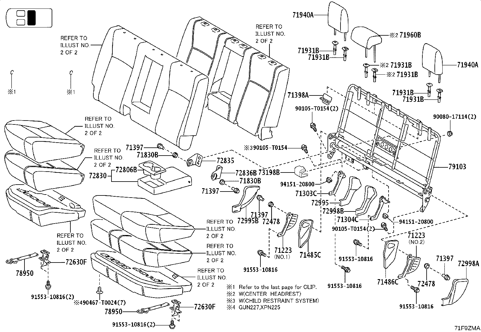 71502-0K830 PAD, FRONT SEAT CUSHION, LH (FOR SEPARATE TYPE) product image