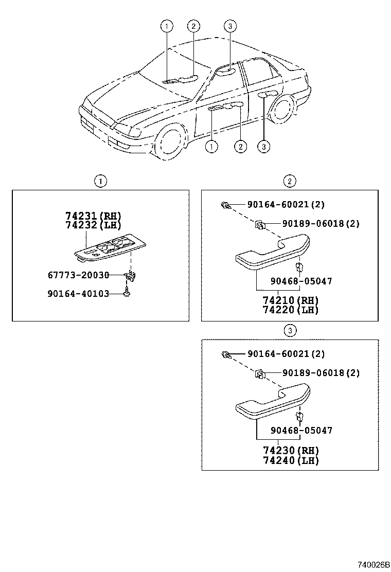 74232-20310 PANEL, FRONT ARMREST BASE, UPPER LH product image