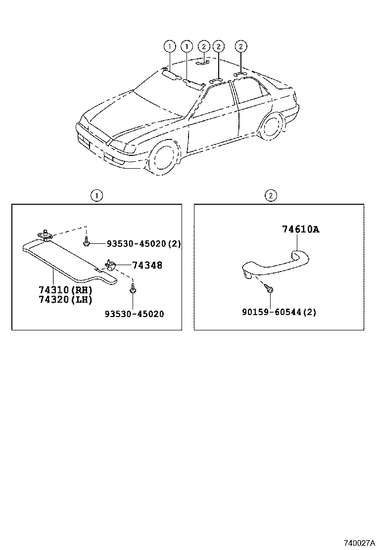 74232-20310 PANEL, FRONT ARMREST BASE, UPPER LH product image